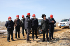 鸡西供电公司安监部检查组到朝阳供电施工现场检查指导